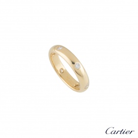Cartier Yellow Gold Diamond Wedding Band Cartier Yellow Gold Diamond Wedding Band